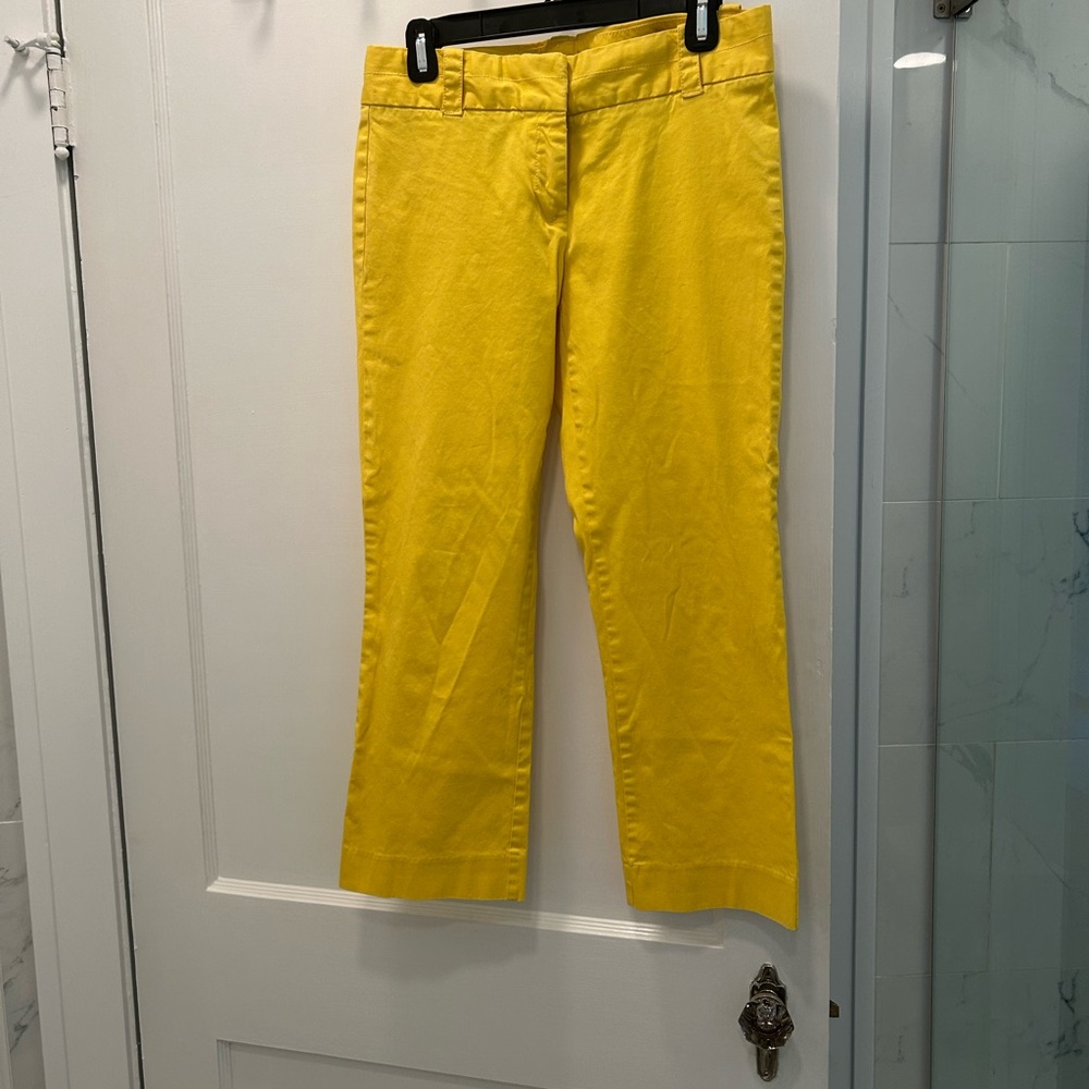 J. Crew Sunny Yellow Stretch Pants